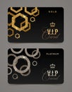 VIP golden and platinum card Royalty Free Stock Photo