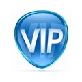 VIP icon blue. Royalty Free Stock Photo