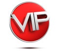 VIP icon 3d. Royalty Free Stock Photo