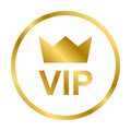 VIP icon vector for graphic design, logo, website, social media, mobile app, UI Royalty Free Stock Photo