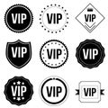Vip icon vector set. Very important person illustration sign collection. club symbol.