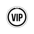 Vip icon vector. Very important person illustration sign. club symbol or logo.