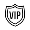 Vip icon vector. Very important person illustration sign. club symbol or logo.