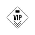 Vip icon vector. Very important person illustration sign. club symbol or logo.