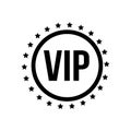 Vip icon vector. Very important person illustration sign. club symbol or logo.