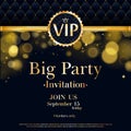 VIP invitation card premium design template.