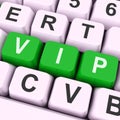 VIP Key Means Dignitary Or Very Important Person Royalty Free Stock Photo