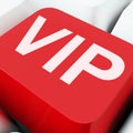 Vip Keys Show Influential Of Very Important Person Royalty Free Stock Photo