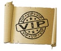 VIP means very important person or exclusive and delete - 3d illustration