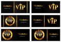 VIP Members Card Set Vector Illustration Royalty Free Stock Photo