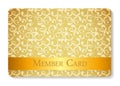 VIP Members Card Vector Illustration Royalty Free Stock Photo