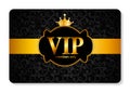 VIP Members Card Vector Illustration Royalty Free Stock Photo