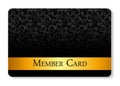 VIP Members Card Vector Illustration Royalty Free Stock Photo