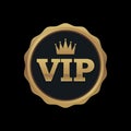 VIP membership Gold badge ,premium quality , premium invitation card poster Royalty Free Stock Photo