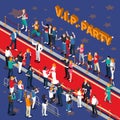 Vip Party Isometric Illustration