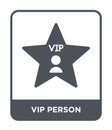 vip person icon in trendy design style. vip person icon isolated on white background. vip person vector icon simple and modern Royalty Free Stock Photo