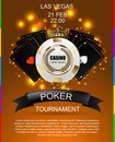 VIP poker luxury white and golden chip, golden crown with black ace card vector casino