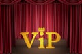 Vip on stage in a spotlight lighting Royalty Free Stock Photo