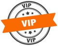 vip stamp. vip label on transparent background. round sign Royalty Free Stock Photo