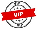 vip stamp. vip label on transparent background. round sign Royalty Free Stock Photo