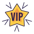 vip star golden Royalty Free Stock Photo