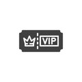 VIP Ticket vector icon