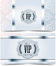 VIP card. Silver background. Premium quality.