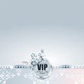 VIP card. Silver background. Premium quality.