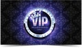 VIP card. Silver background. Premium quality. Crown Royalty Free Stock Photo