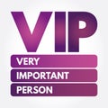 VIP - Very Important Person acronym