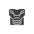 Viper snake head vector icon Royalty Free Stock Photo