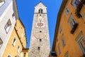 Vipiteno Sterzing bell tower clock - Alto Adige - Italy Royalty Free Stock Photo