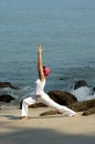 Virabhadrasana Royalty Free Stock Photo