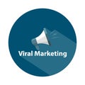 viral marketing badge on white Royalty Free Stock Photo