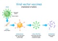 Viral vector vaccines Royalty Free Stock Photo