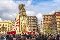 Virgen de los Desemparados in Fallas festival on Square of Saint Royalty Free Stock Photo