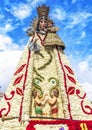 Virgen de los Desemparados in Fallas festival on Square of Saint