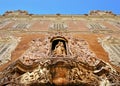 Virgen del Rosario enclosed in a niche of Palacio del Marques de Dos Aguas, Valencia Royalty Free Stock Photo