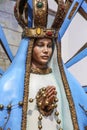 Virgen nostra seniora de Lujan at the entrance of the church Royalty Free Stock Photo