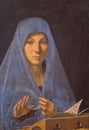 Virgin Annunciate Antonello da Messina, Palermo Royalty Free Stock Photo
