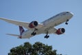 Virgin Atlantic Airways Boeing 787-9 on Final Landing Approach Royalty Free Stock Photo