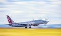 Virgin Australia Airbus taking off from Sydney