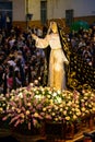 Virgin of bitterness in the Easter Week Procession of the Brotherhood of Jesus in his Third Fall on Holy Monday in Zamora, Spain.