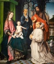 Virgin and child enthroned, painting by Jan Provoost