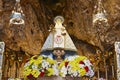 Virgin of Covadonga cave sanctuary. Asturias landmark. Pilgrimage. Spain Royalty Free Stock Photo