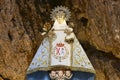 Virgin of Covadonga cave sanctuary. Asturias landmark. Pilgrimage. Spain Royalty Free Stock Photo