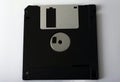 Old 3.5 inch floppy disk isolated on white. Royalty Free Stock Photo