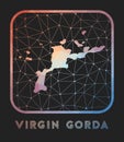 Virgin Gorda map design.