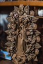 Virgin of Guadalupe made of clay by the hands of a Mexican artisan