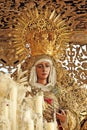 Virgin of Hope in the district of Triana, Holy Week in Seville, Andalusia, Spain